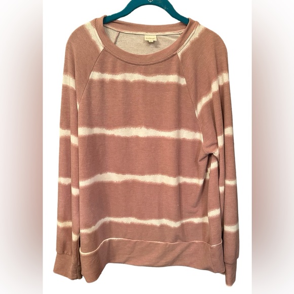 Kaleigh Marley Women’s Raglan Tie Dye Crew Neck Sweatshirt Size L Pink … - Picture 4 of 9